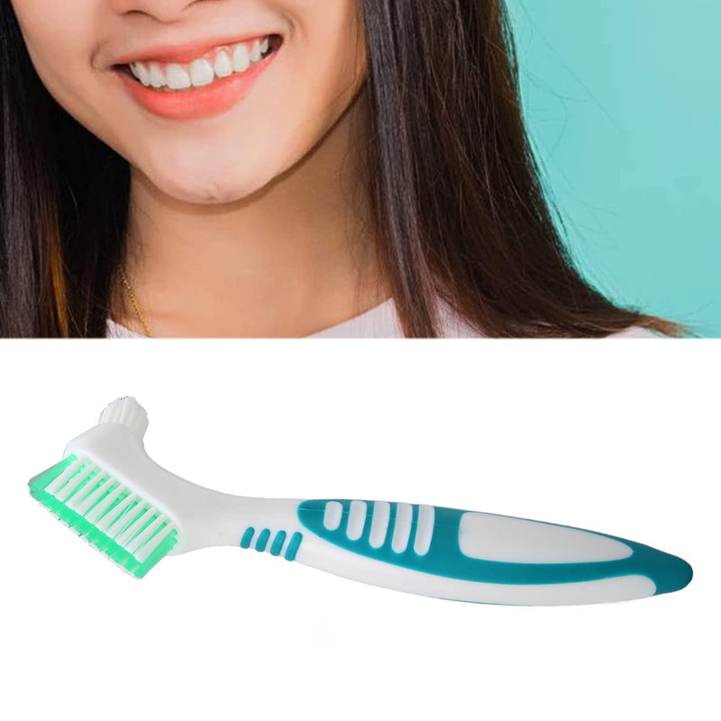 Denture brush, denture cleaner with multi-layer, soft bristles, removal of plaque bacteria, effective cleaning, prevents tartar, safe, non-toxic toothbrush for false teeth - NewNest Australia