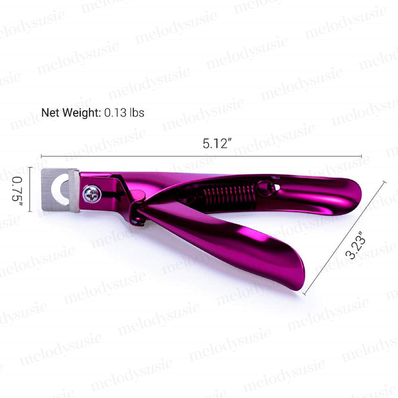MELODYSUSIE Nail Clippers Tip Cutters for Acrylic False Fake Gel Artificial Nails Rustproof Sharp Professional Manicure Pedicure Trimmer Nail Care Tools, Plum S (Pack of 1) A-plum - NewNest Australia