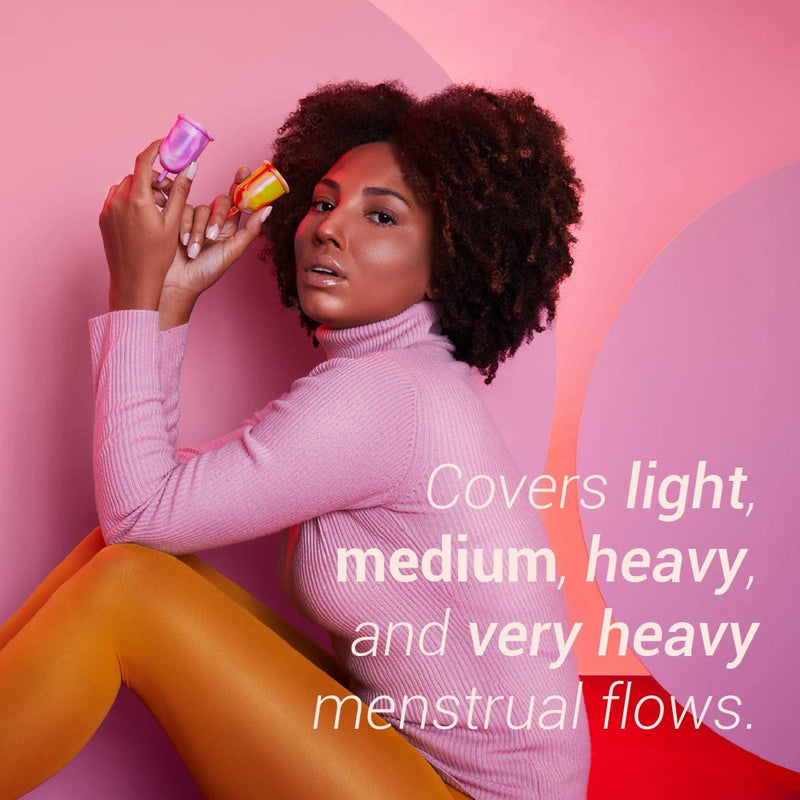 LUMMA® │ Flexible Menstrual Cups Made from Medical Grade Silicone│ Reusable Period Cup │Feminine Care │ Leak Free │ Comfortable and Very Soft │ Pink Love - MB - NewNest Australia