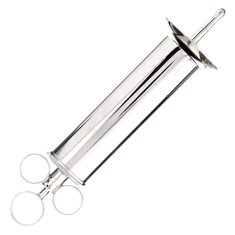 Ear Wax Removal Syringe 4 OZ - Brass with Chrome Finish Ideal for Household, EMT, Firefighter, Police, Medical Student, School and Hobby - NewNest Australia