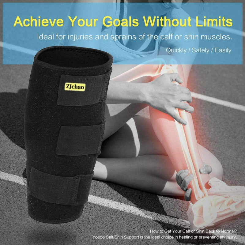 ZJchao Compression calf bandage calf compression, calf bandage muscle fiber tear adjustable calf support neoprene compression to relieve tight calves muscle pain torn calf swelling - NewNest Australia
