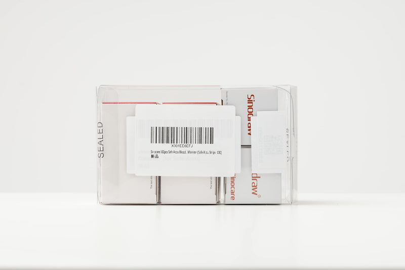 Sinocare 100pcs Safe Accu Blood Sugar Test Strips + 100pcs Twsit Lans, Diabetes Test Strips/Blood Glucose Test Strips Only for Safe Accu Blood Sugar Monitor (Safe Accu Strips- 100) - NewNest Australia