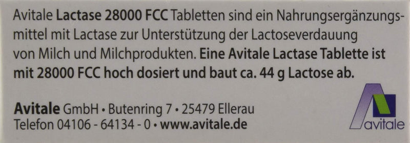 Avitale Lactase 28,000 FCC, 80 tablets in dispenser - NewNest Australia