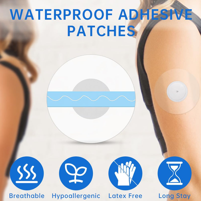 Acwoo Freestyle Libre 3 Plasters, Pack Of 35 Breathable Plasters For Freestyle Libre 3 Sensor, Cgm Sensors, Protection Fixation Plasters, Skin-Friendly Waterproof Plasters For Swimming And Bath - NewNest Australia