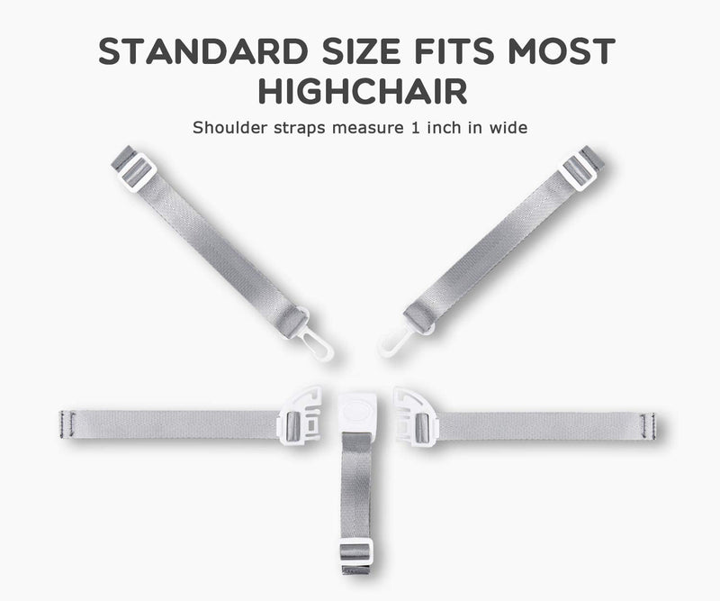 Minnebaby High Chair Straps, Replacement 5 Point Harness Straps for High Chair - NewNest Australia
