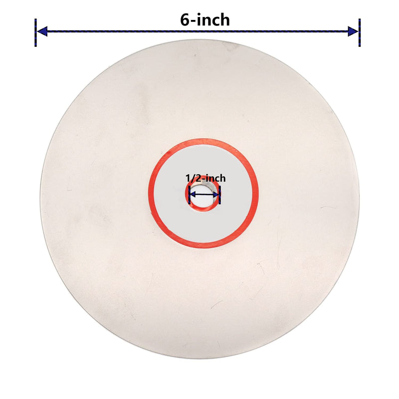 Rannb Flat Lap Wheel 2500 Grit 6-inch Outer Dia Diamond Coated Grinding Sanding Polishing Disc 6-inch 2500 Grit - NewNest Australia
