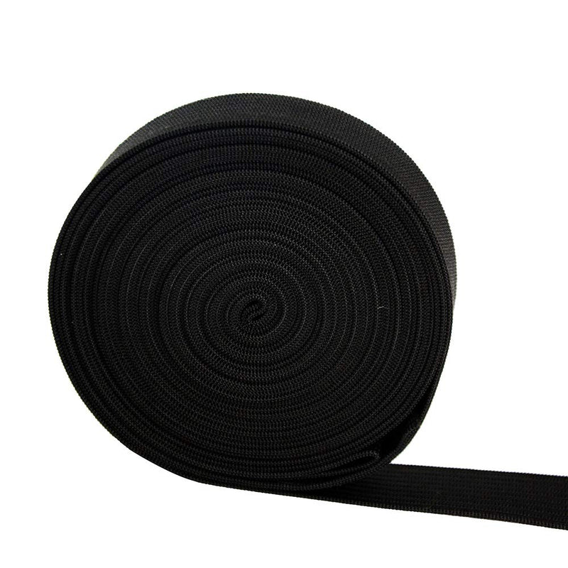 Black Elastic Band for Sewing Elastic Spool High Elasticity Knitting Elastic Band Elastic Sewing Band (0.6 inch X 5.5 Yard) 0.6 inch X 5.5 yard - NewNest Australia