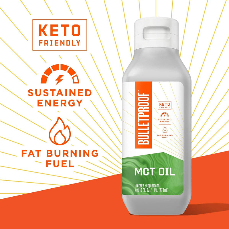 XCT MCT Oil Made with C10 and C8 MCT Oil, Flavorless, 14g MCTs, 16 Fl Oz Bulletproof Keto Supplement for Sustained Energy, Appetite Control, Mental & Physical Energy, Non-GMO, Vegan & Cruelty Free 16 Fl Oz (Pack of 1) - NewNest Australia