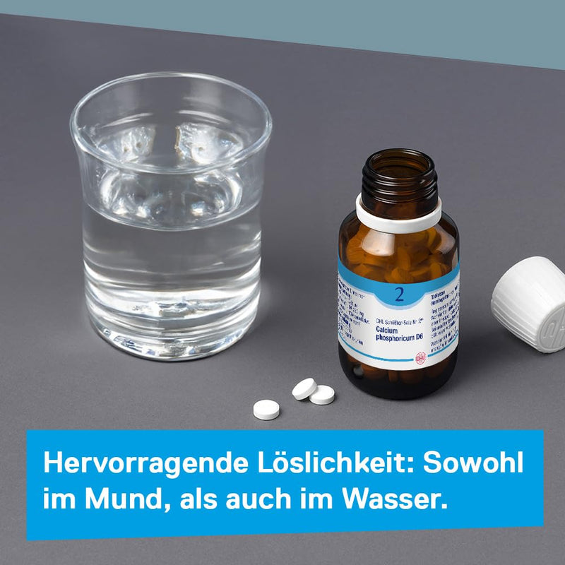 DHU Schüßler Salt No. 2 Calcium phosphoricum D12 - The mineral salt for bones and teeth - the original - environmentally friendly in a medicine jar, 200 tablets - NewNest Australia