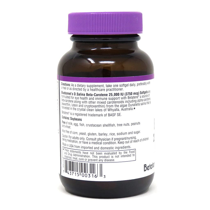 BlueBonnet Mixed Beta-Carotene 25000 IU Soft Gels, Redish Brown, 90 Count - NewNest Australia