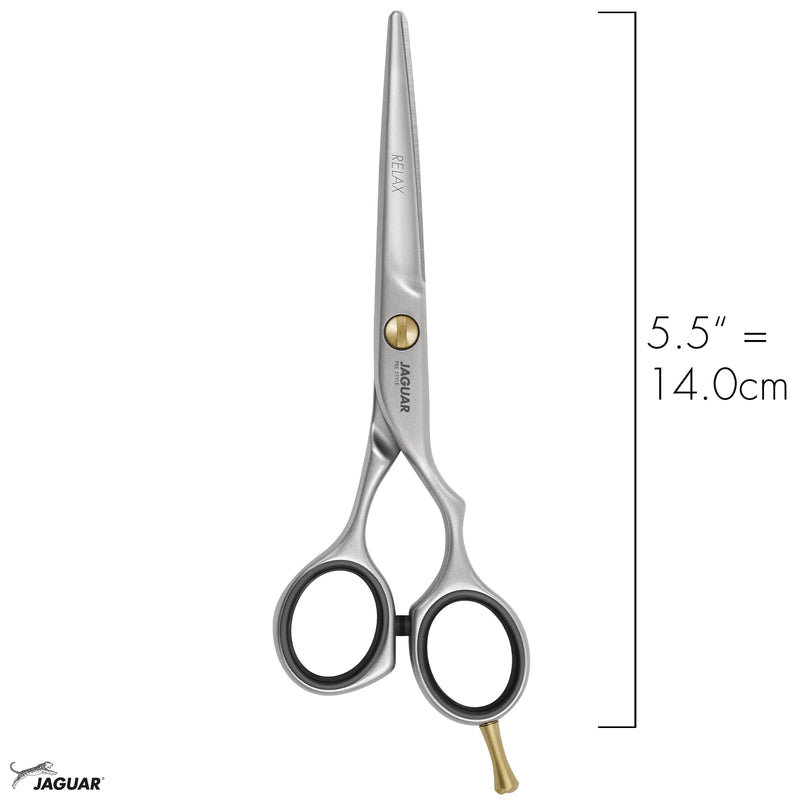 JAGUAR hair scissors PRE STYLE RELAX 5.5" | hairdressing scissors in offset design | matted | Made in Germany 14 cm (pack of 1) - NewNest Australia