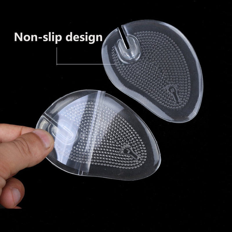 Angzhili 2 Pairs Self-Adhesive Soft Silicone Thong Sandal Clear Flip-Flop Toe Protectors Grip Pads Gel Inserts Forefoot Cushions Insoles Antislip Shoes Grip Pads - NewNest Australia