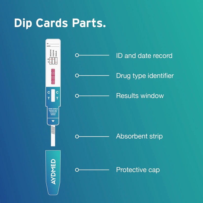 10 x Aydmed rapid drug test dip cards for cocaine | Urine drug test | 150ng/mL shutdown level | Test for cocaine, coke, crack - NewNest Australia