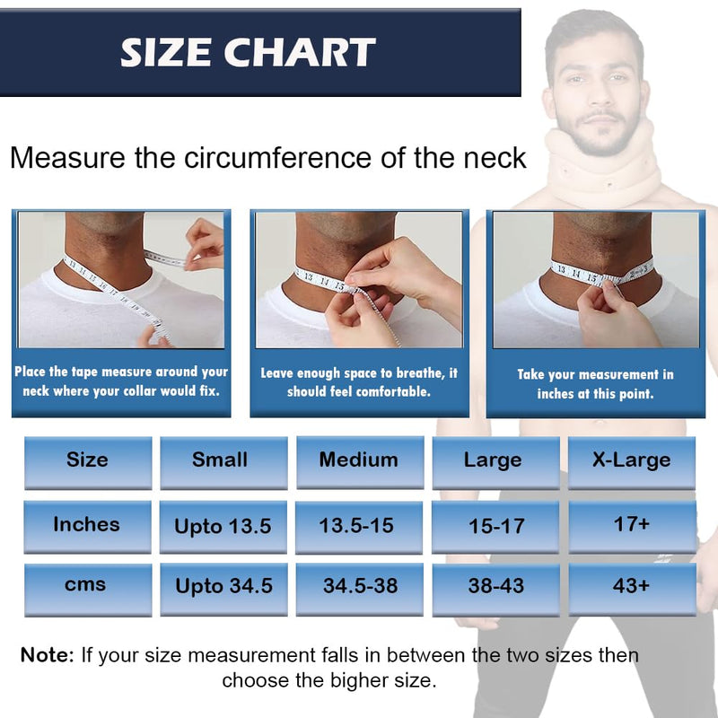 WC- Soft Cervical Collar Adjustable Collar Neck Support Brace, Neck Support Soft Neck Collar Neck Brace for Neck Pain and Support for Women & Men-Large Large Beige - NewNest Australia