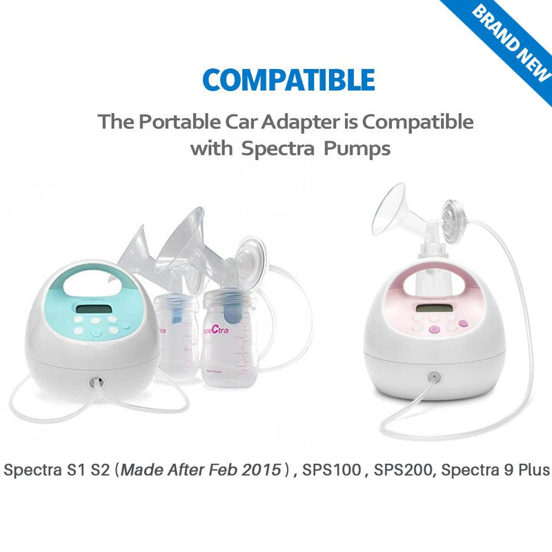12 Volt Car Vehicle Lighter Adapter for Spectra S1, S2 Breast Pump - Replacement Power Adapter for Spectra S1,S2 Pumps Made After Feb 2015 - NewNest Australia