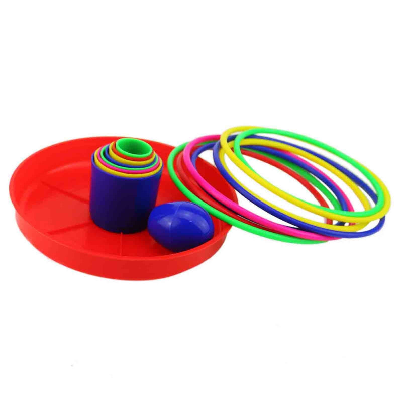Ogrmar 18" Colorful Plastic Sport Ring Toss Game Set for Kids - NewNest Australia