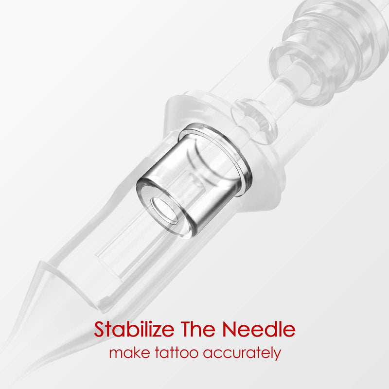 Wormhole Tattoo Cartridge Needles 50pcs Assorted Tattoo Needle Cartridges Round Liner Mixed 3RL 5RL 7RL 9RL 11RL (50pcs #10 Standard RL) - NewNest Australia