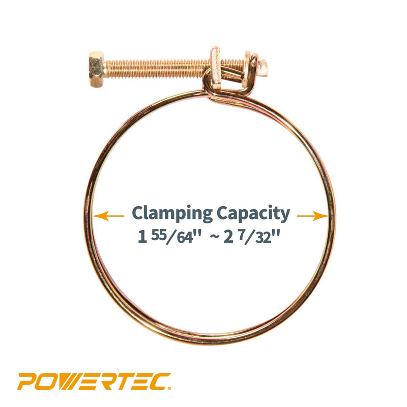 POWERTEC 70215 2-Inch Double Wire Hose Clamp | 5-Pack - NewNest Australia