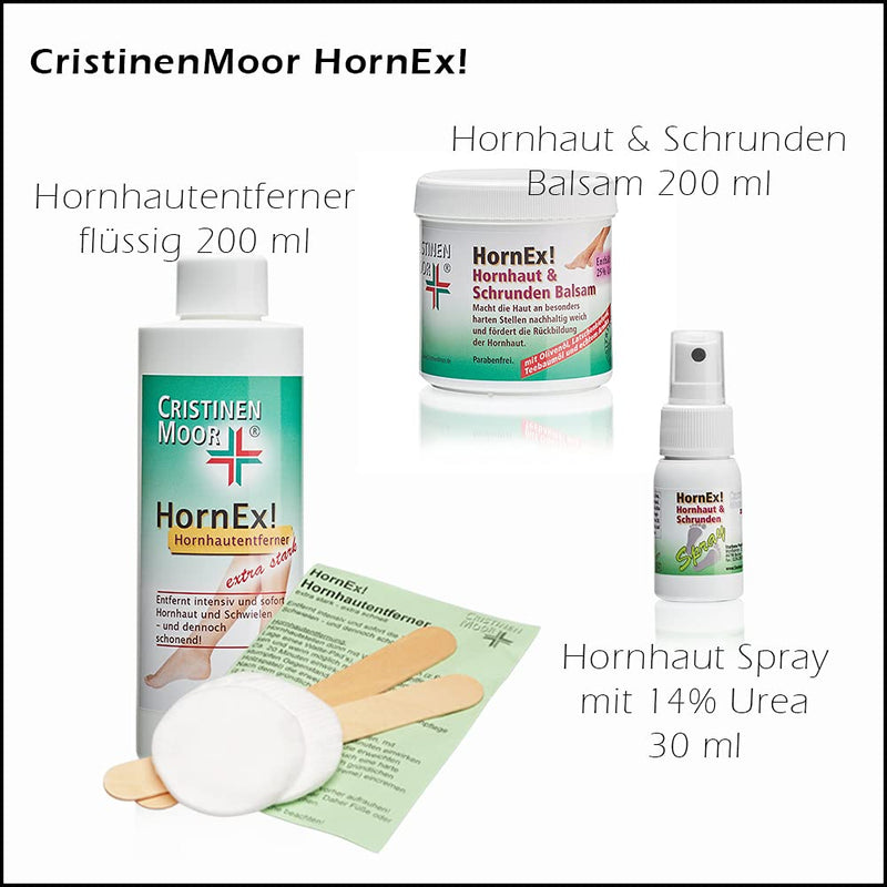 Callus remover I CristinenMoor HornEx! Callus remover liquid 250 ml I for quickly removing excess calluses on heels, balls of feet and toes - NewNest Australia