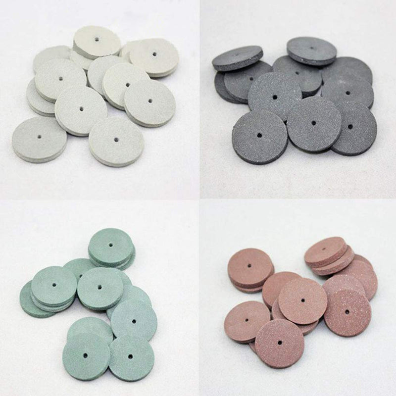 SaferCCTV 7/8 Inch Polishing Wheels Kit,40 Pcs Dental Lab Polishing Wheels Silicone Rubber Polishers Assortment Kit,12 Pcs Mandrel Shank Perfect for Rotary Hand Pieces Dremel Rotary Tool,52 Pcs - NewNest Australia