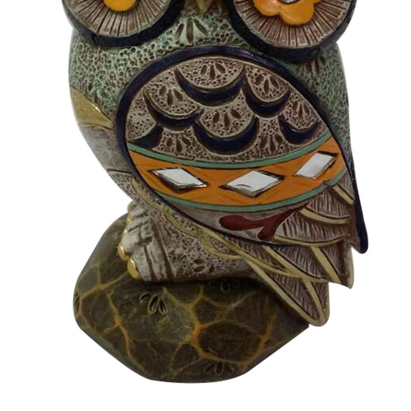 NewNest Australia - Owl Statue Home Decor Colorful Collectible Figurine Statue Good Luck (6.5 Inches) 6.5 Inches 