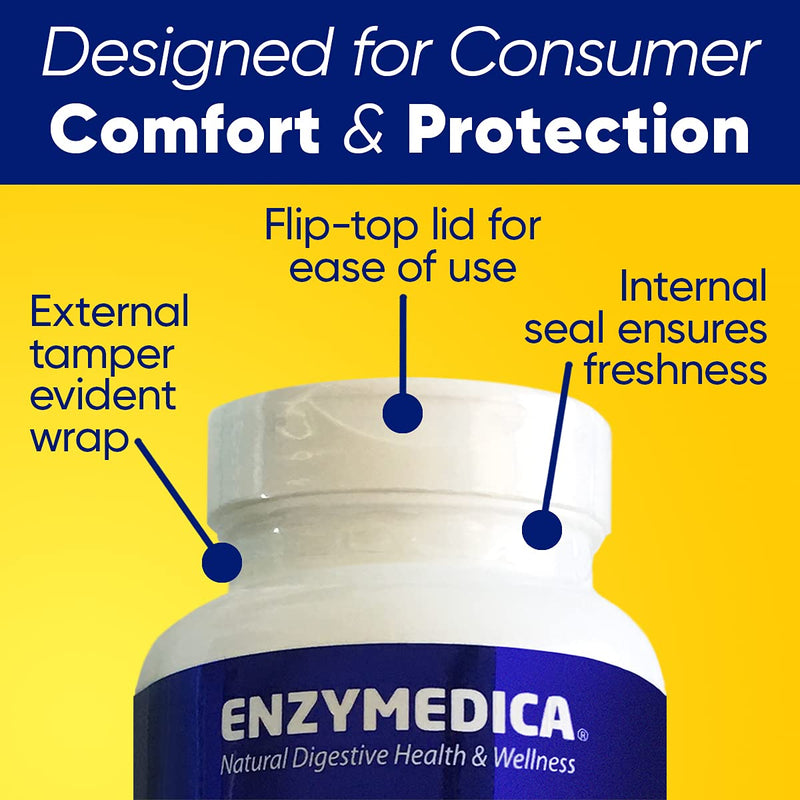 Enzymedica - Beanassist (30 Capsules) | Food Intolerance Dietary Supplement With Digestive Enzymes, Bacterial Cultures For Healthy Digestion Against Stomach & Digestive Disorders - NewNest Australia