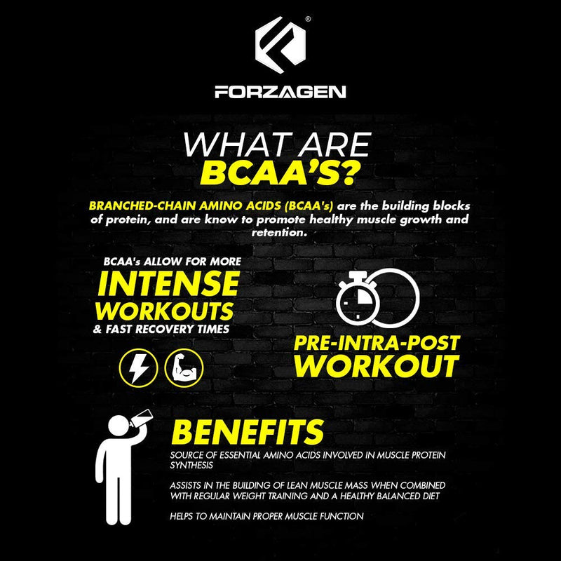 Forzagen BCAA Powder with Glutamine 30 Servings, Branched Chain Amino Acid Powder, Recovery Post Workout, Build, Hydration Available 4 Flavors (BlackBerry Lemonade) Blackberry Lemonade - NewNest Australia