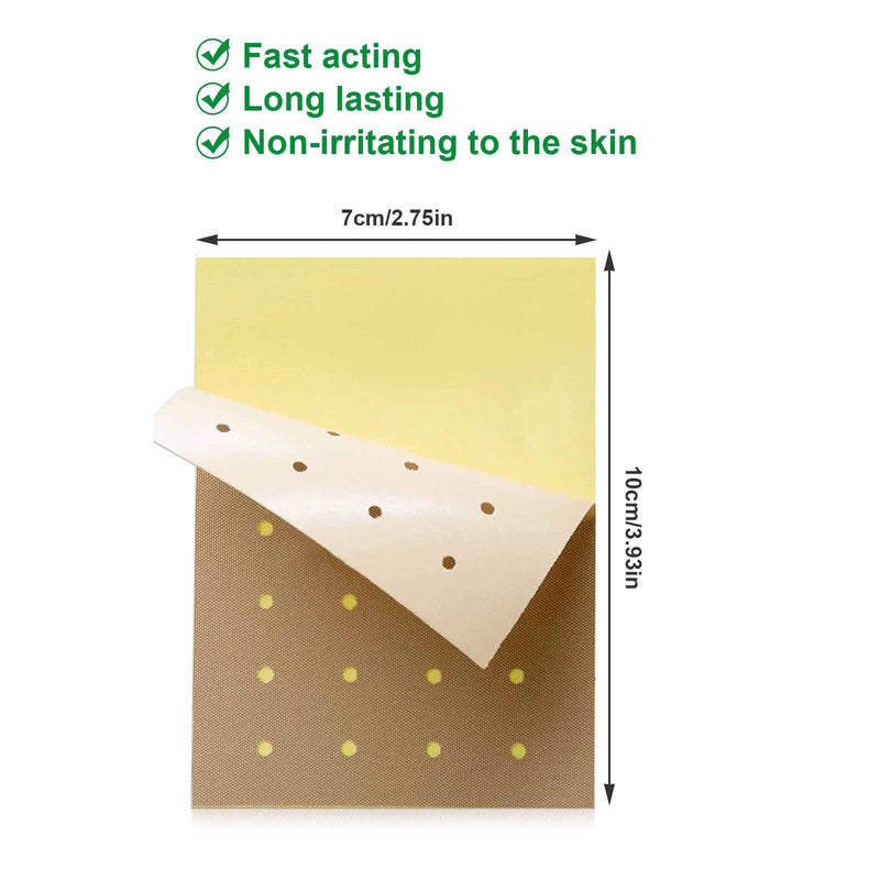 MQFORU Tiger Pain Relief Patches, 50 Count Chinese Pain Relief Plaster Herbal Patches for Knee Back Joint Neck Shoulder Pain Muscle, 24 Hours Long-Lasting Self Adhesive Heat Pads - NewNest Australia