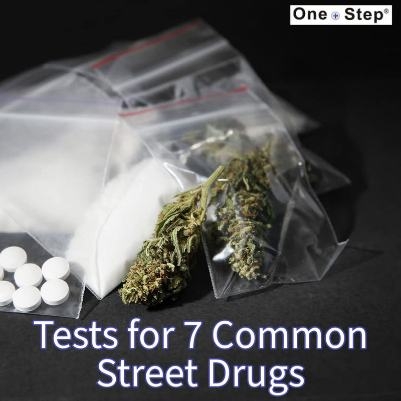 2 x Saliva Drug Test - Testing Kit - 7 Drugs Tested - Cannabis, Cocaine, Amphetamine, Methamphetamine, Benzodiazepine, Methadone & Opiates 2 x 7in1 Saliva Tests - NewNest Australia