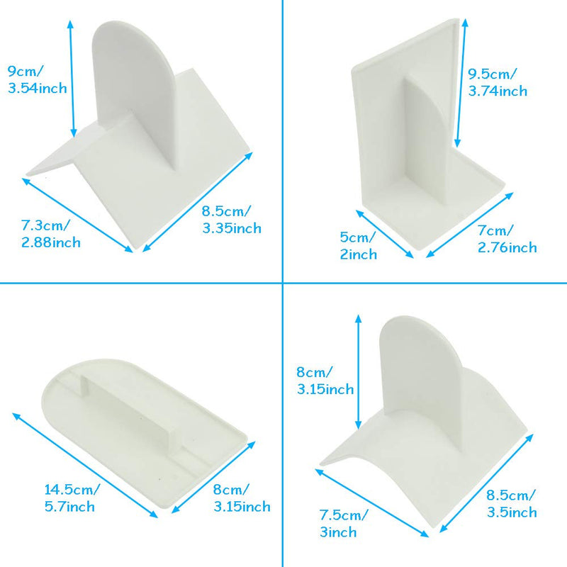 NewNest Australia - BIGTEDDY - 4pcs Fondant Icing Smoother Polisher for Cake Decoration Sugarcraft Scraper Paddle Tool 