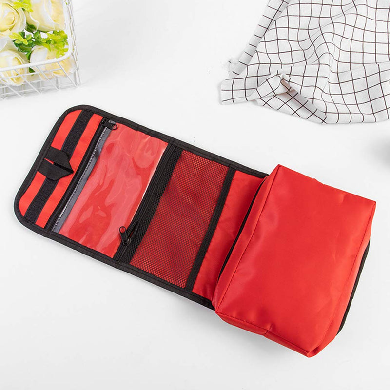 PAXLamb First Aid Bag First Aid Kit Empty Medical Storage Bag Red Trauma Bag for Emergency First Aid Kits Car Workshop Cycling Outdoors (Red Folding) Red Folding - NewNest Australia