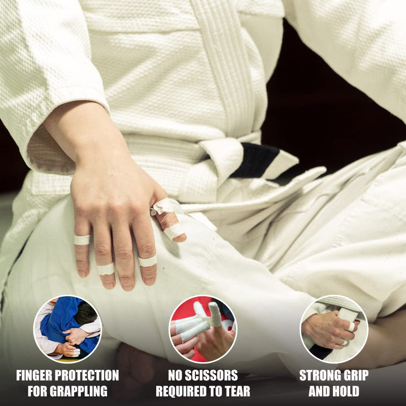 Fuji- Jiu-Jitsu and Judo Finger Tape with Case (6 Rolls) White - NewNest Australia