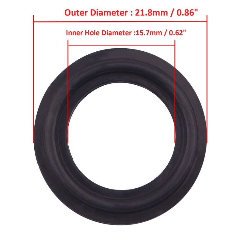 DERNORD FKM Rubber Gasket 0.75 Inch Tri-clamp O-Ring Fits Sanitary Tri-clover Type Ferrule ( Pack of 2 ) - NewNest Australia