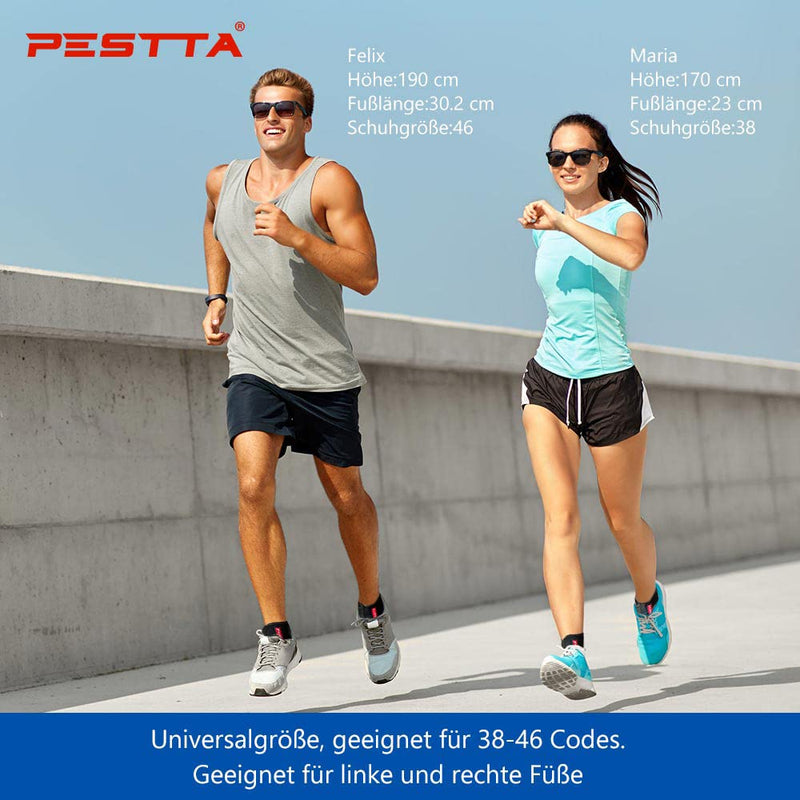 PESTTA Ankle Brace, Adjustable Foot Bandage, Flexible Ankle Brace, Ultra Thin Ankle Brace, Comfortable, Right and Left Ankle, Men and Women (Black, 1 Piece) - NewNest Australia