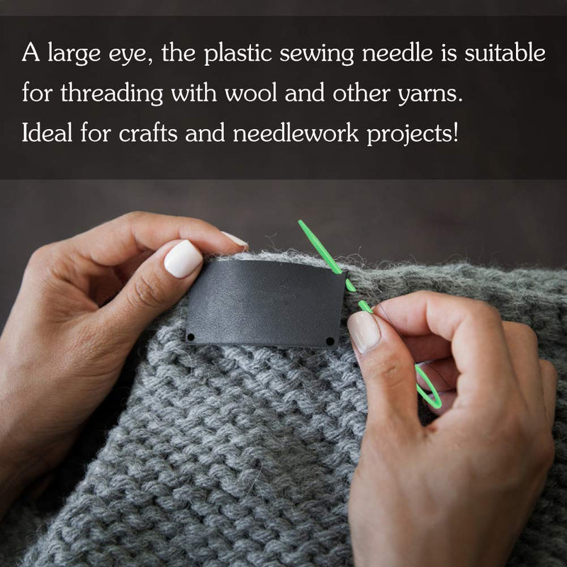 30 PCS Large Eye Plastic Needles, 2.7Inch/3.5Inch/5.9Inch Plastic Weaving Needles, Yarn Needles, Learning Needles, Safety Plastic Lacing Needles for Kids & Sewing Handmade Crafts 30 PCS - NewNest Australia