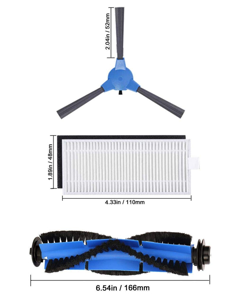 Hyphen-X Replacement Parts Compatible with Eufy RoboVac 11S, RoboVac 30, RoboVac 30C, RoboVac 15C,RoboVac 12, RoboVac 35C Accessory Robotic Vacuum Cleaner Filters, Side Brushes,Rolling Brushes - NewNest Australia