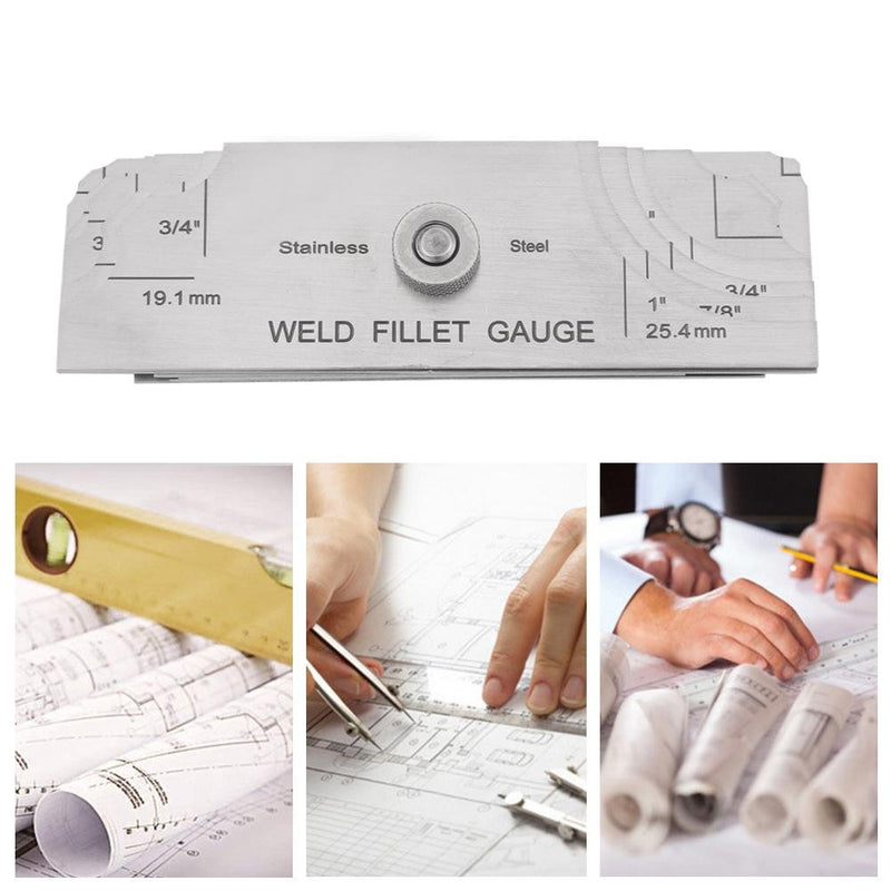 Fillet Weld Set Welding Gauge Gage Test Ulnar Welder Inspection Gauge Both Inch and Metric for Testing of Boilers, Bridges, Shipbuilding, Pressure Vessels - NewNest Australia