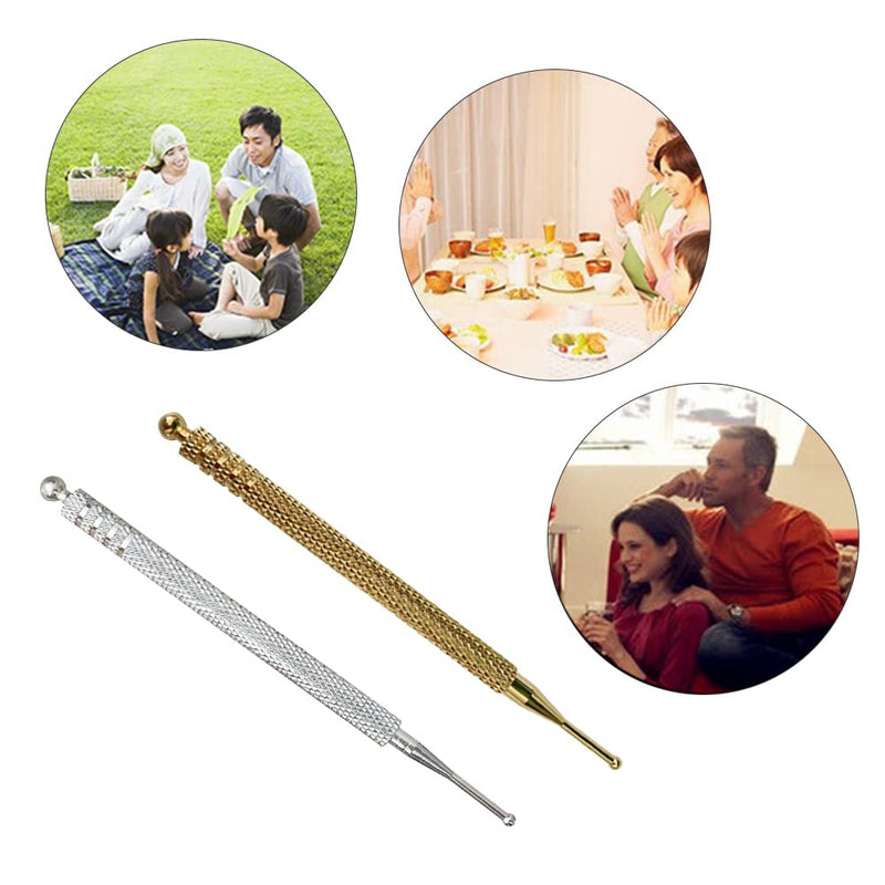 Acupuncture Pen, 2 Pieces Acupressure Pen, Massage Pen, Acupuncture Sticks, Acupressure Pen, Meridian Pen Acupressure Rod, Acupuncture Sticks, Acupressure Pen 2/5 Mm, Length 10 Cm Ball Diameter 2/5 Mm - NewNest Australia