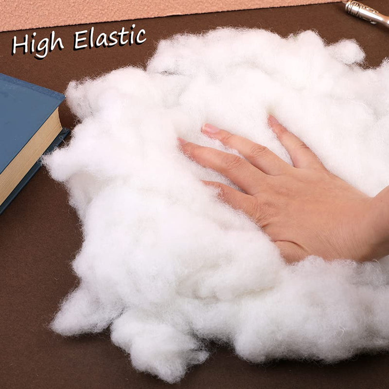 100g/3.5oz Polyester Fiber Fill, Premium Fiber Fill Stuffing, Fluff Stuffing High Resilience Fill Fiber for Stuffed Animal Crafts, Pillow Stuffing, Cushion Stuffing 100g/3.5oz - NewNest Australia