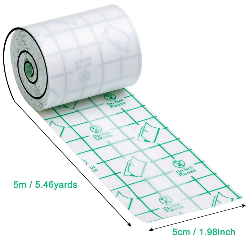 Waterproof Transparent Bandage Film Roll Adhesive Tape Medical Wound Tattoo Aftercare Waterproof Bandage Dressing Plaster Stretch Fixation Tape Anti-Allergic Self-Paste Swimming (1 roll) 1 roll - NewNest Australia
