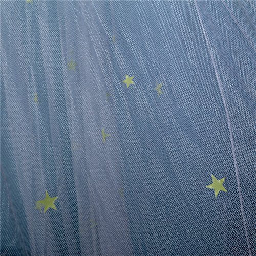 NewNest Australia - Bed Canopy with Fluorescent Stars Glow in Dark for Baby, Kids, Girls Or Adults, Anti Mosquito As Mosquito Net Use to Cover The Baby Crib, Kid Bed, Girls Bed Or Full Size Bed, Fire Retardant Fabric 