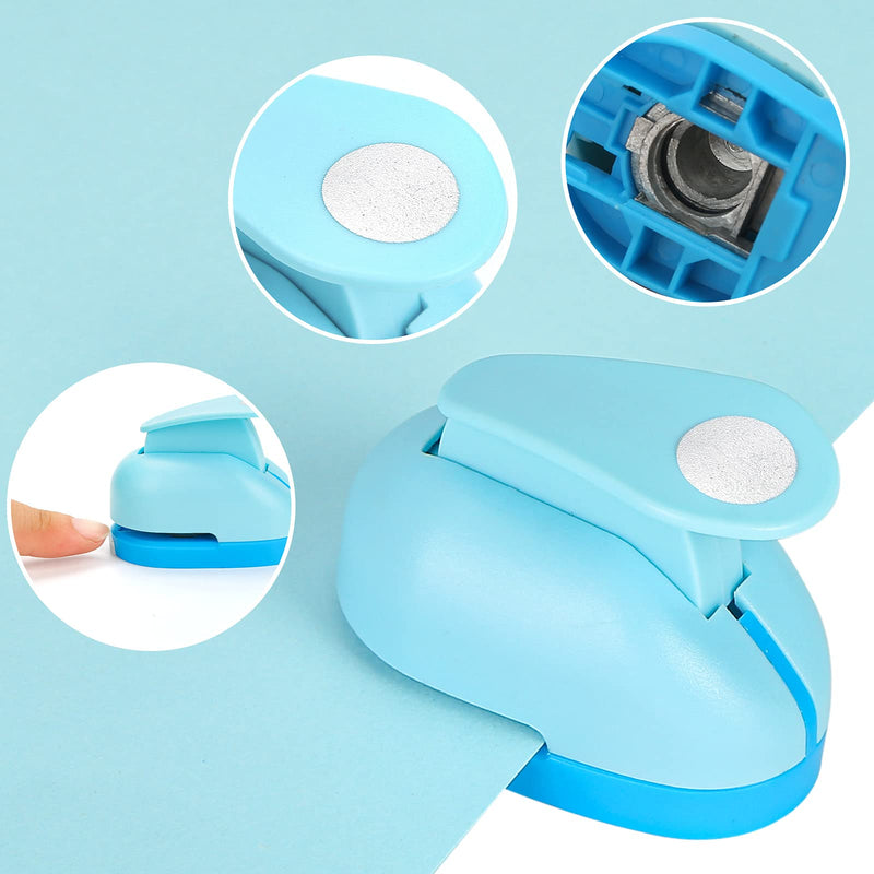 LoveInUSA Punch Craft Set, 6PCS Hole Punch Shapes Hole Puncher for Crafts Paper Punches Decorative Snowflake Star Circle Hole Puncher for Crafting Scrapbook Nail Designs - NewNest Australia