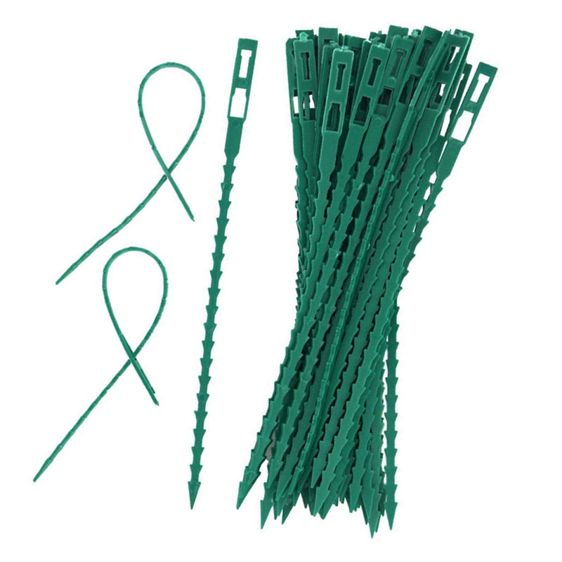 ONESWI 100 Pieces Adjustable Garden Plant Twist Ties,Flexible Garden Plant Ties,Plastic Twist Ties Multi-Use for Secure Vine (Green) Style 2 - NewNest Australia