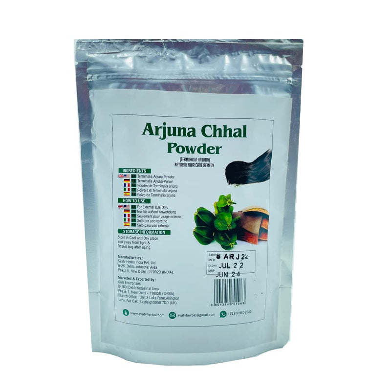 SVATV Arjuna (Terminalia Arjuna) | Antioxidant | Good For Healthy Skin | Improves The Moisture Content | No Added Artificial Flavours. No Chemical preservatives | Size - 227g, Half Pound - NewNest Australia