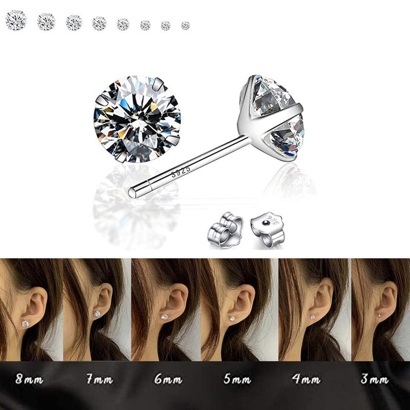 Reusable Ear Piercing Gun Kit, Professional Body Nose Lip Earrings Piercing Kit with 16 Pairs Stud Earrings (6 Pairs Sterling Silver Stud Earrings+10 Pairs Gun Stud Earrings) Black - NewNest Australia