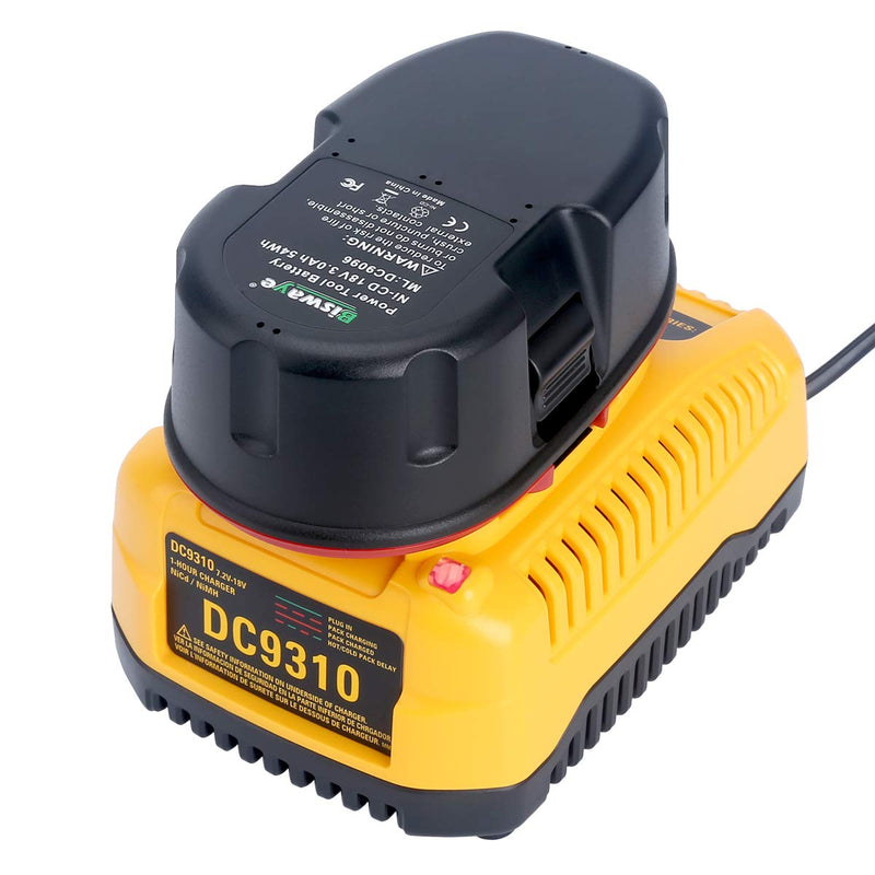 Biswaye 18V XRP Battery Charger Compatible with DEWALT 7.2V-18V NiCd NiMh Battery DC9096 DC9098 DC9099 DW9099 DW9072 DW9057 DW9091 DW9094 DC9071 DW9062 DC9091, DC9310 - NewNest Australia