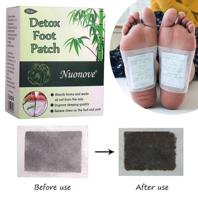 Detox Foot Patches, Detox Foot Pads, Foot Patches, Cleaning Detox Foot Pads, Foot Care, Improve Sleep Quality Enhance Blood Circulation, Foot Pads to Remove Body Toxins, 20 Pcs - NewNest Australia