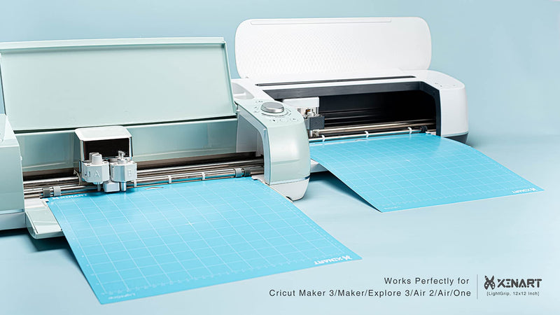 XINART 12x12 Inch Cutting Mat for Cricut Maker 3/Maker/Explore 3/Air 2/Air/One(LightGrip, 3 Pack) Light Adhesive Sticky Quilting Cricket Cutting Mats for Cricut A-LightGrip 12x12 Inch 3 Pack - NewNest Australia