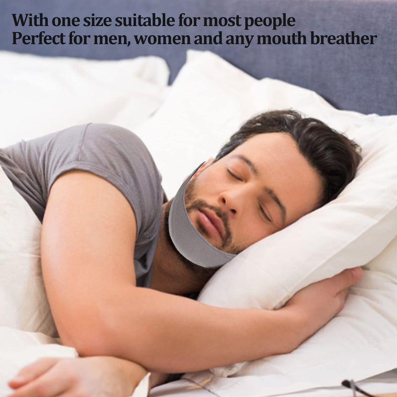 Chin Strap, Anti Snore Devices, to Prevent snoring, Made of Soft Elastic Nylon, Breathable, to Keep The Nose Breathing Belt, to Vent The Mouth - NewNest Australia