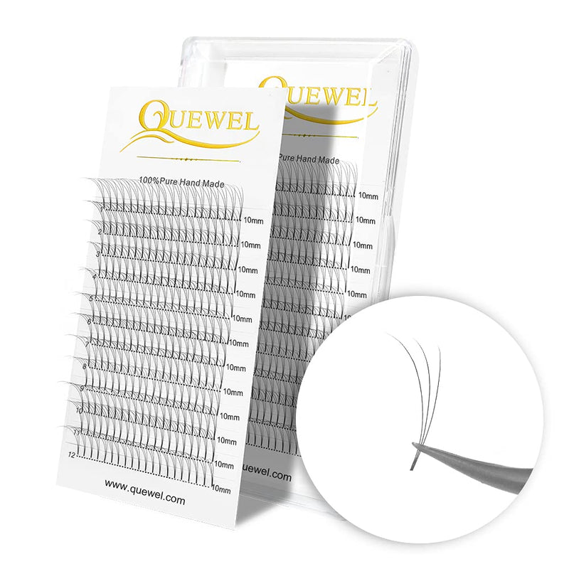 Premade Fan Volume Lash Extensions 3D 0.07C 10mm Russian Pre Made Fan Lashes | 3D 4D 5D 6D 0.07/0.10 C/D Curl 8-15mm | Long Lasting | Easy Application（3D 0.07C 10mm） 10 mm 3D-0.07C- Curl - NewNest Australia